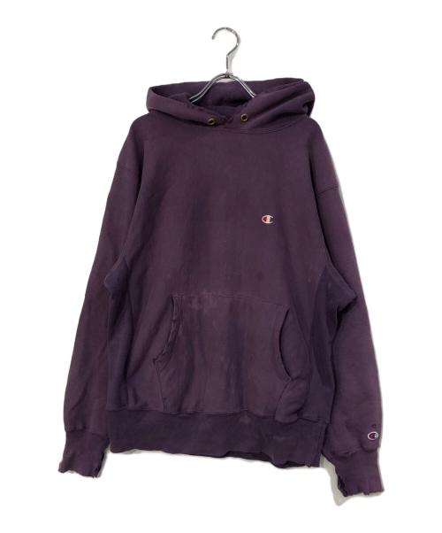 Champion REVERSE WEAVE（チャンピオン リバース ウィーブ）Champion REVERSE WEAVE (チャンピオン リバース ウィーブ) リバースウィーブスウェットパーカー パープル サイズ:SIZE Lの古着・服飾アイテム
