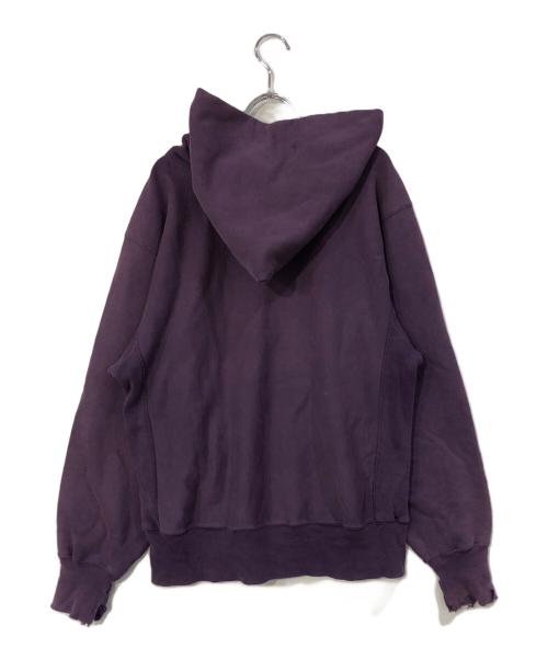Champion REVERSE WEAVE（チャンピオン リバース ウィーブ）Champion REVERSE WEAVE (チャンピオン リバース ウィーブ) リバースウィーブスウェットパーカー パープル サイズ:SIZE Lの古着・服飾アイテム