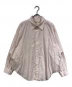THE SHINZONEザ シンゾーン）の古着「STRIPED DADDY SHIRT」｜ピンク×ホワイト