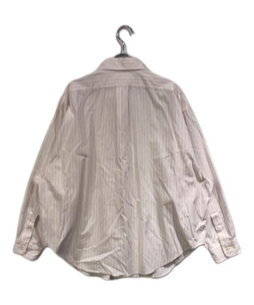 THE SHINZONE（ザ シンゾーン）THE SHINZONE (ザ シンゾーン) STRIPED DADDY SHIRT ピンク×ホワイト サイズ:-の古着・服飾アイテム