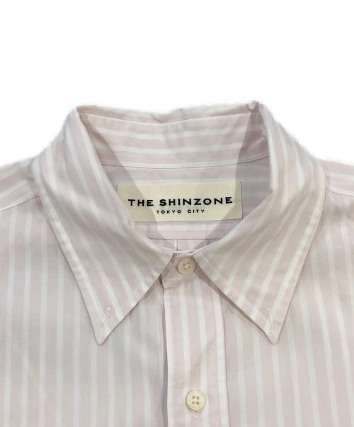 THE SHINZONE（ザ シンゾーン）THE SHINZONE (ザ シンゾーン) STRIPED DADDY SHIRT ピンク×ホワイト サイズ:-の古着・服飾アイテム