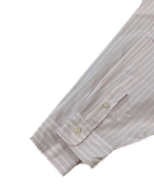 THE SHINZONE（ザ シンゾーン）THE SHINZONE (ザ シンゾーン) STRIPED DADDY SHIRT ピンク×ホワイト サイズ:-の古着・服飾アイテム