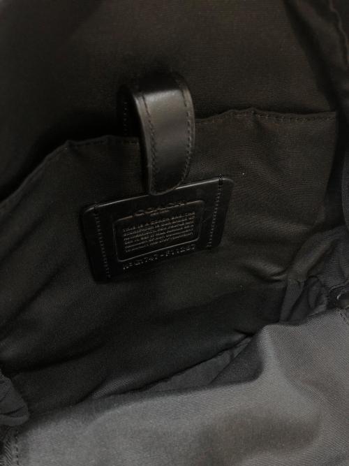 COACH（コーチ）COACH (コーチ) チャールズ ダイアモンド フーラード ワンショルダーバック ブラックの古着・服飾アイテム