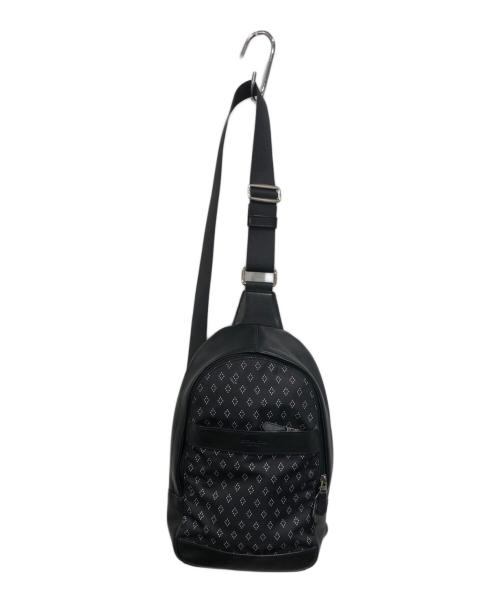 COACH（コーチ）COACH (コーチ) チャールズ ダイアモンド フーラード ワンショルダーバック ブラックの古着・服飾アイテム