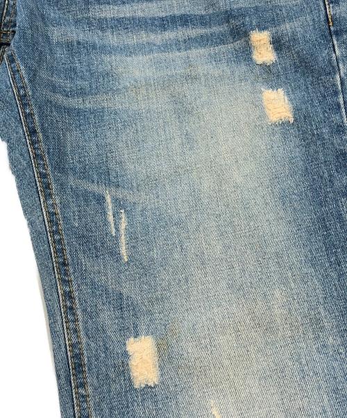 DOLCE & GABBANA（ドルチェ＆ガッバーナ）DOLCE & GABBANA (ドルチェ＆ガッバーナ) リペア加工デニムパンツ インディゴ サイズ:SIZE 50の古着・服飾アイテム