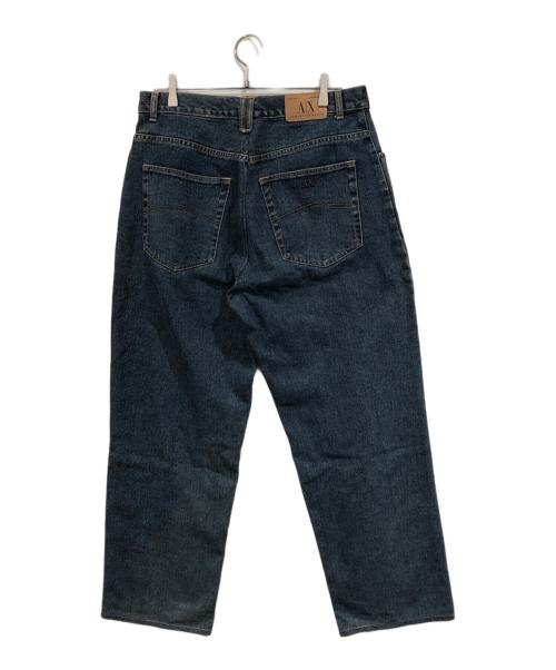 ARMANI EXCHANGE（アルマーニ エクスチェンジ）ARMANI EXCHANGE (アルマーニ エクスチェンジ) ワイドデニムパンツ インディゴ サイズ:SIZE 36/34の古着・服飾アイテム