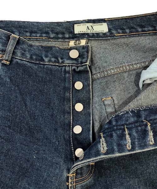 ARMANI EXCHANGE（アルマーニ エクスチェンジ）ARMANI EXCHANGE (アルマーニ エクスチェンジ) ワイドデニムパンツ インディゴ サイズ:SIZE 36/34の古着・服飾アイテム