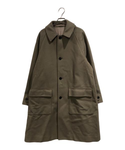 STEVEN ALAN（スティーブンアラン）STEVEN ALAN (スティーブンアラン) FLAT MELTON CAMP COLLAR BALMACAAN COAT カーキ サイズ:SIZE Mの古着・服飾アイテム