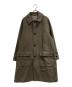 STEVEN ALAN（スティーブンアラン）の古着「FLAT MELTON CAMP COLLAR BALMACAAN COAT」｜カーキ