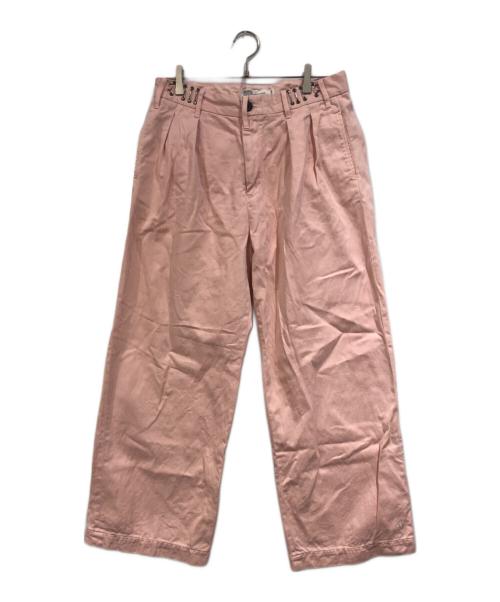 DAIRIKU（ダイリク）DAIRIKU (ダイリク) Cooper Dyed Adjuster Wide Chino ピンク サイズ:SIZE 29の古着・服飾アイテム