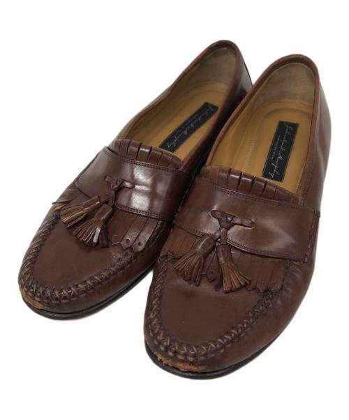 JOHNSTON&MURPHY（ジョンストン＆マーフィー）JOHNSTON&MURPHY (ジョンストン＆マーフィー) タッセルローファー ブラウン サイズ:SIZE 8 1/2の古着・服飾アイテム