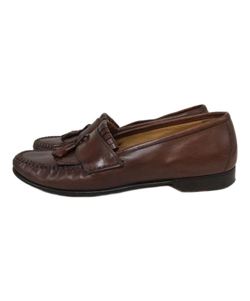 JOHNSTON&MURPHY（ジョンストン＆マーフィー）JOHNSTON&MURPHY (ジョンストン＆マーフィー) タッセルローファー ブラウン サイズ:SIZE 8 1/2の古着・服飾アイテム