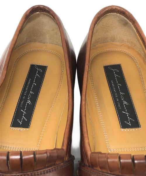 JOHNSTON&MURPHY（ジョンストン＆マーフィー）JOHNSTON&MURPHY (ジョンストン＆マーフィー) タッセルローファー ブラウン サイズ:SIZE 8 1/2の古着・服飾アイテム