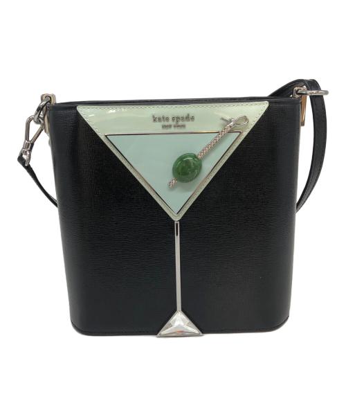Kate Spade（ケイトスペード）Kate Spade (ケイトスペード) ビジュー付トップハンドルバッグ ブラックの古着・服飾アイテム