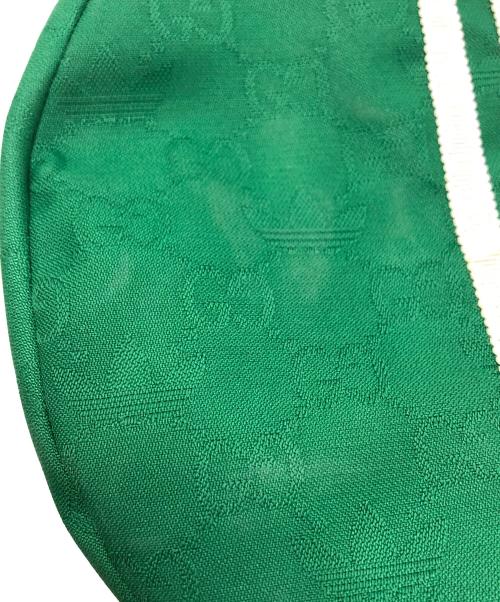 GUCCI（グッチ）GUCCI (グッチ) adidas (アディダス) スリーストライプGG柄ベレー帽 グリーン サイズ:SIZE Sの古着・服飾アイテム