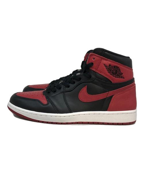 NIKE（ナイキ）NIKE (ナイキ) AIR JORDAN 1 RETRO HIGH OG ハイカットスニーカー レッド×ブラック サイズ:SIZE 28cmの古着・服飾アイテム