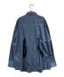 JOHN LAWRENCE SULLIVAN (ジョン ローレンス サリバン) COTTON SATIN OVERSIZED BELTED SHIRT ブルー サイズ:SIZE S：17000円
