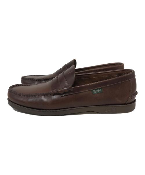 PARABOOT（パラブーツ）PARABOOT (パラブーツ) CORAUX コインローファー ブラウン サイズ:SIZE 8 14/2の古着・服飾アイテム