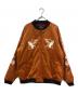 HOUSTON（ヒューストン）の古着「VELVETEEN SOUVENIR JACKET (MAP) / 別珍スーベニアジャケット」｜オレンジ
