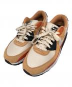 NIKEナイキ）の古着「AIR MAX 90 ローカットスニーカー」｜ベージュ×オレンジ