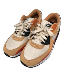 NIKE（ナイキ）の古着「AIR MAX 90 ローカットスニーカー」｜ベージュ×オレンジ
