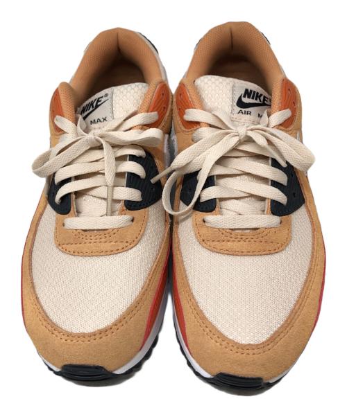 NIKE（ナイキ）NIKE (ナイキ) AIR MAX 90 ローカットスニーカー ベージュ×オレンジ サイズ:SIZE 27.5cmの古着・服飾アイテム