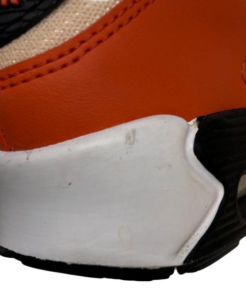 NIKE（ナイキ）NIKE (ナイキ) AIR MAX 90 ローカットスニーカー ベージュ×オレンジ サイズ:SIZE 27.5cmの古着・服飾アイテム