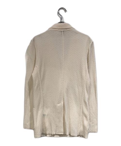 LARDINI（ラルディーニ）LARDINI (ラルディーニ) コットン センターベント ダブルブレスト ニットテーラードジャケット ベージュ サイズ:SIZE XSの古着・服飾アイテム