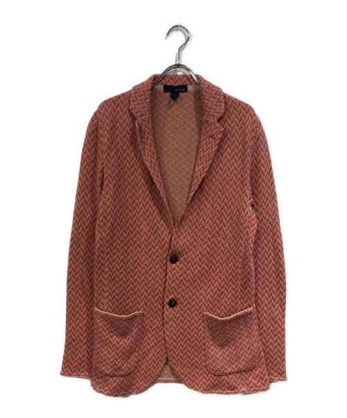 LARDINI（ラルディーニ）LARDINI (ラルディーニ) シングルニットテーラードジャケット ピンク サイズ:SIZE XSの古着・服飾アイテム