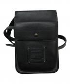 COACHコーチ）の古着「クロスボディ ショルダーバッグ」｜ブラック