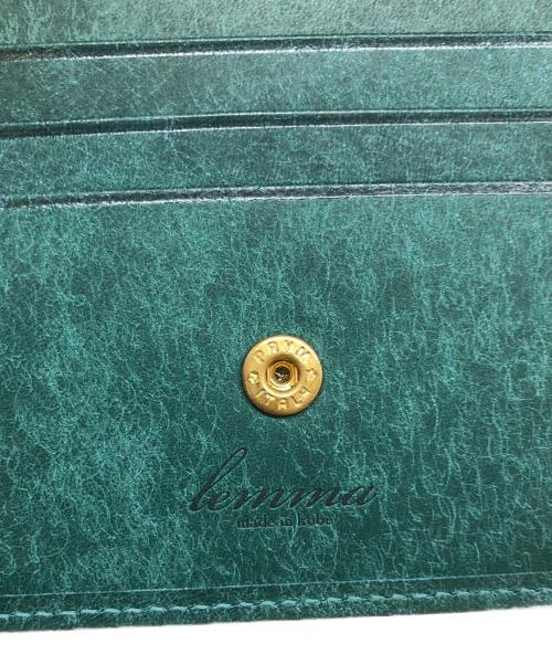 Lemma（レンマ）lemma (レンマ) レザー2つ折り財布 グリーンの古着・服飾アイテム