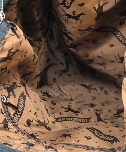 LONGCHAMP（ロンシャン）LONGCHAMP (ロンシャン) レザーハンドバッグ ブラックの古着・服飾アイテム