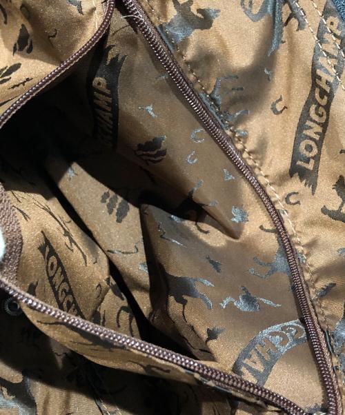 LONGCHAMP（ロンシャン）LONGCHAMP (ロンシャン) レザーハンドバッグ ブラックの古着・服飾アイテム