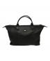 LONGCHAMP（ロンシャン）の古着「レザーハンドバッグ」｜ブラック