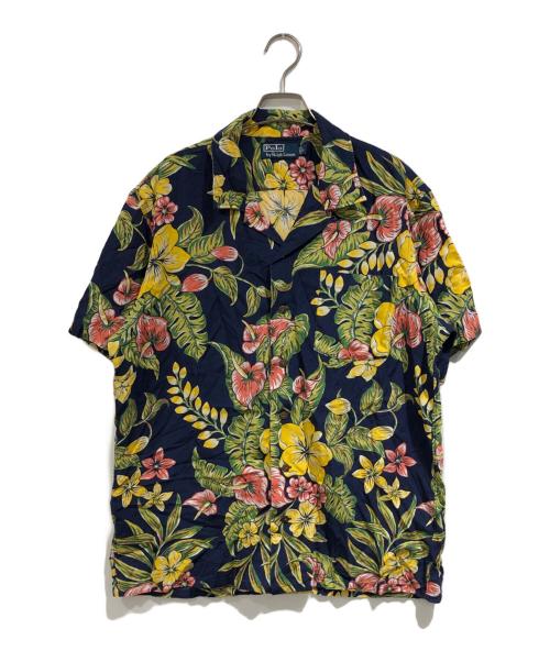 POLO RALPH LAUREN（ポロ・ラルフローレン）POLO RALPH LAUREN (ポロ・ラルフローレン) アロハシャツ ネイビー サイズ:SIZE Lの古着・服飾アイテム