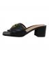 GUCCI (グッチ) ダブルGウィメンズスライドサンダル ブラック サイズ:SIZE 38：40000円