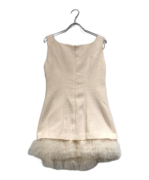 HER LIP TO（ハーリップトゥ）Her lip to (ハーリップトゥ) Roxanne Layered Tulle Mini Dress ホワイト サイズ:SIZE Sの古着・服飾アイテム
