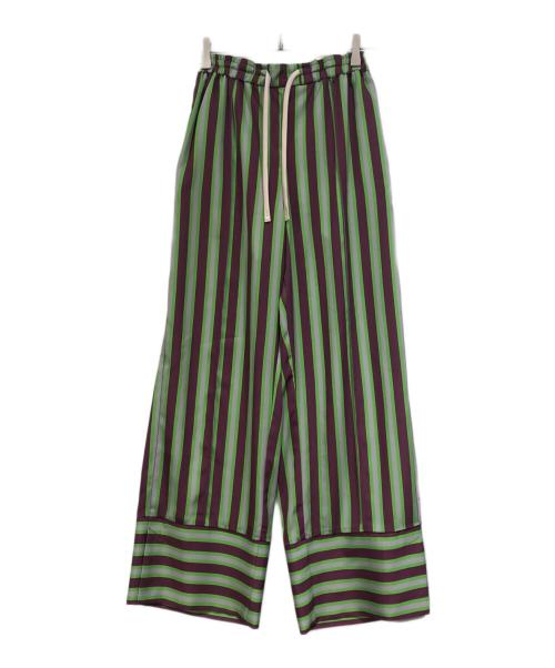 OMMO（オーエムエムオー）OMMO (オーエムエムオー) MULTI STRIPE PT ブラウン サイズ:SIZE 36の古着・服飾アイテム