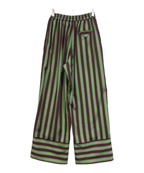 OMMO（オーエムエムオー）OMMO (オーエムエムオー) MULTI STRIPE PT ブラウン サイズ:SIZE 36の古着・服飾アイテム