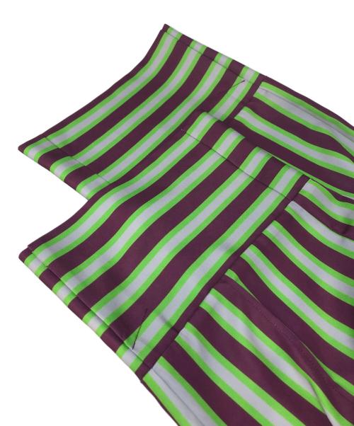 OMMO（オーエムエムオー）OMMO (オーエムエムオー) MULTI STRIPE PT ブラウン サイズ:SIZE 36の古着・服飾アイテム