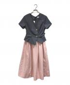 HER LIP TOハーリップトゥ）の古着「Asymmetrical Belted Docking Dress」｜グレー