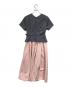 Her lip to (ハーリップトゥ) Asymmetrical Belted Docking Dress グレー サイズ:SIZE S：9000円