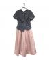 Her lip to（ハーリップトゥ）の古着「Asymmetrical Belted Docking Dress」｜グレー