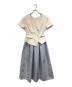 Her lip to（ハーリップトゥ）の古着「Asymmetrical Belted Docking Dress」｜ホワイト