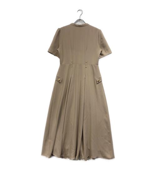 HER LIP TO（ハーリップトゥ）HER LIP TO (ハーリップトゥ) Nora Front Zip Dress ベージュ サイズ:SIZE Mの古着・服飾アイテム