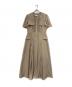 HER LIP TO（ハーリップトゥ）の古着「Nora Front Zip Dress」｜ベージュ