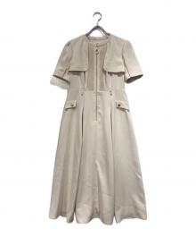 HER LIP TO（ハーリップトゥ）の古着「Nora Front Zip Dress」｜ホワイト