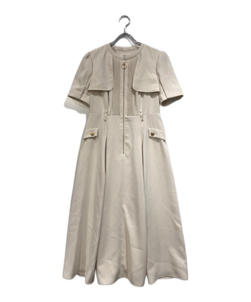 HER LIP TO（ハーリップトゥ）Her lip to (ハーリップトゥ) Nora Front Zip Dress ホワイト サイズ:SIZE Mの古着・服飾アイテム