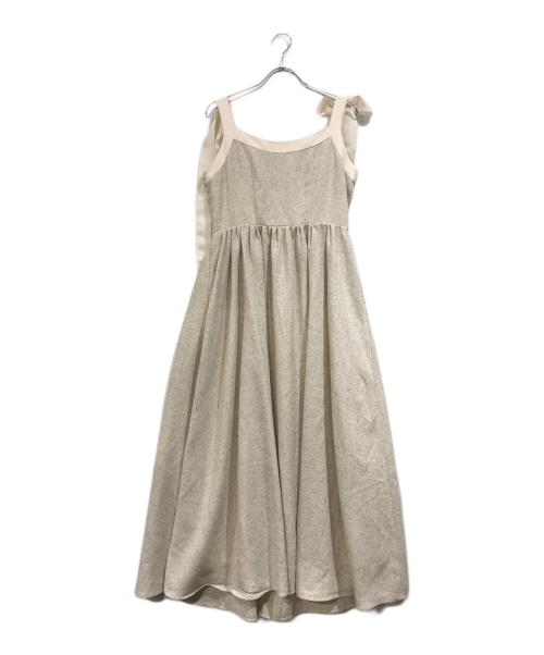 HER LIP TO（ハーリップトゥ）Her lip to (ハーリップトゥ) Verona Tweed Long Dress ベージュ サイズ:SIZE Mの古着・服飾アイテム