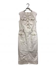 HER LIP TO（ハーリップトゥ）の古着「Padua Denim Dress」｜ホワイト